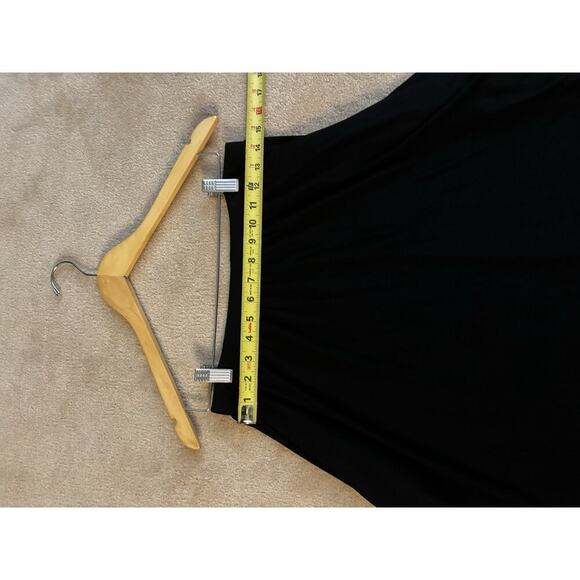 Black Casual Flowy Skirt With Pockets Size L - Picture 4 of 6